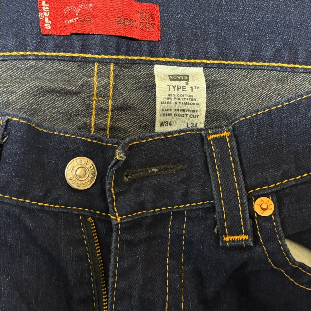 Men's Blue Jeans Levis - Picture 3 of 4